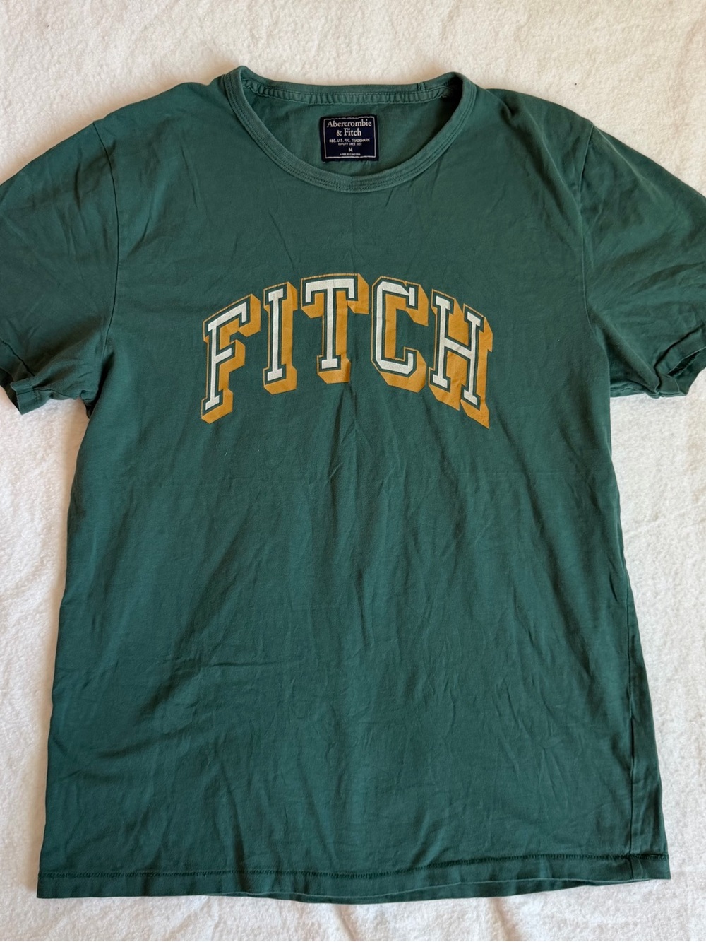 Men’s Abercrombie & Fitch Green 'FITCH' Logo Tee
